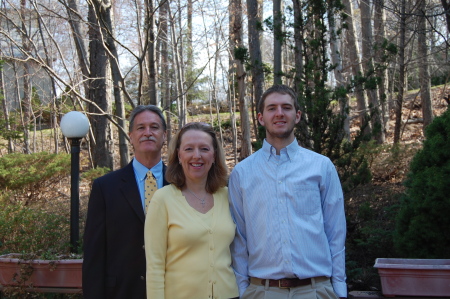 Kev, Sara, Ian at Home