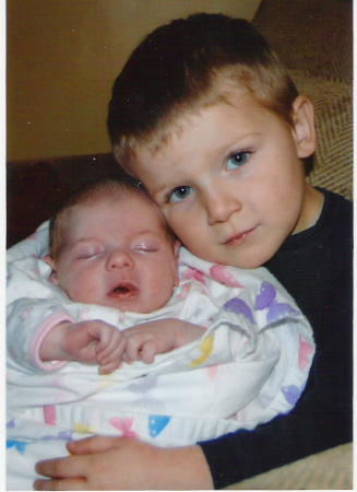 Jack and cousin Kacey or as he would say his baby