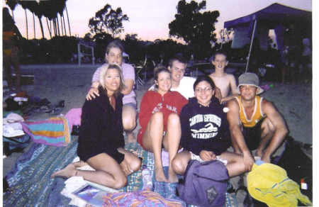 Family and Friends after day of surfing!