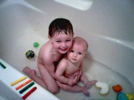 Kids in the tub