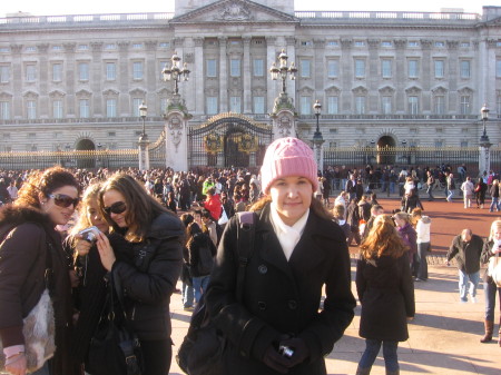 In front of Buckingham Palace