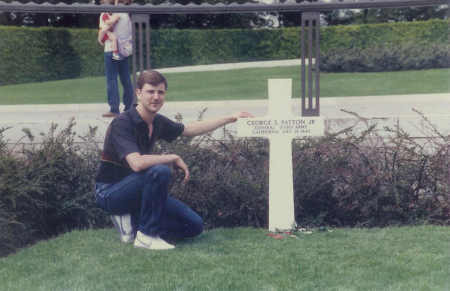 Mike at Patton Memorial ...