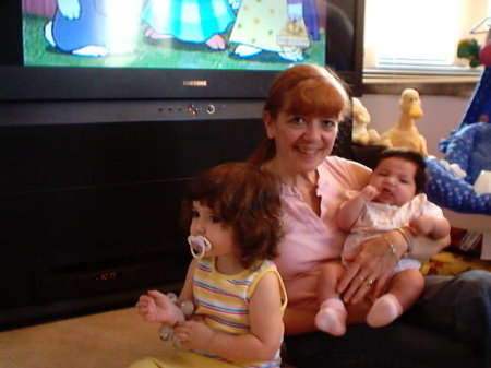 Grandma with Maggie and Mollie