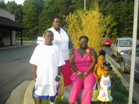 My oldest daughter, Mia, and her children Brittany, Michael and Markeiya and niece Jailynn