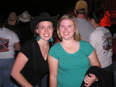 Kate (me) and Margaret at the Trace Adkin Concert