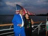My husband Reggie and myself on a cruise ship