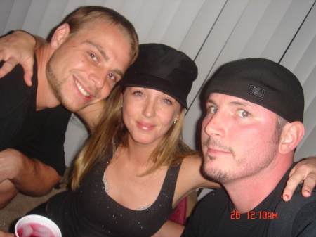 lane, Kathy n Me...maybe the only sober pic taken that crazy nite