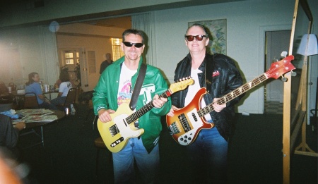 Playing bass in "Grease" 2003