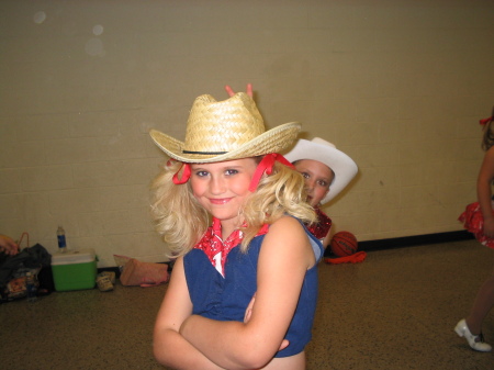 McKenzie preparing for her dance recital