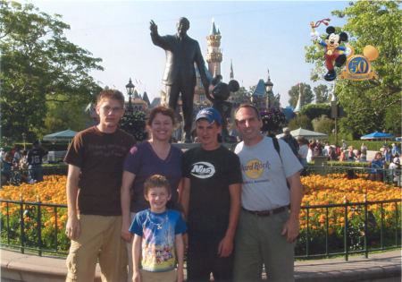 Family at Disneyland