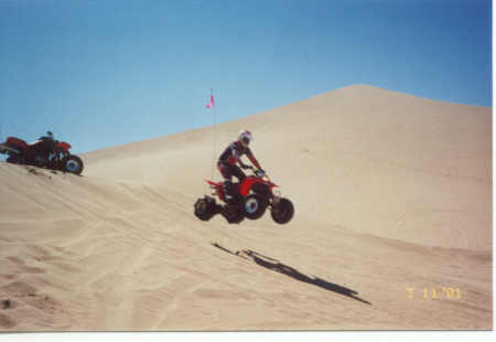 Having fun in the dunes, Dumont to be exact !