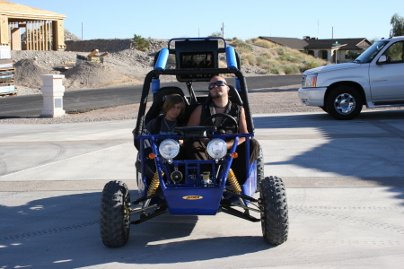 My boys in their Dune Buggy
