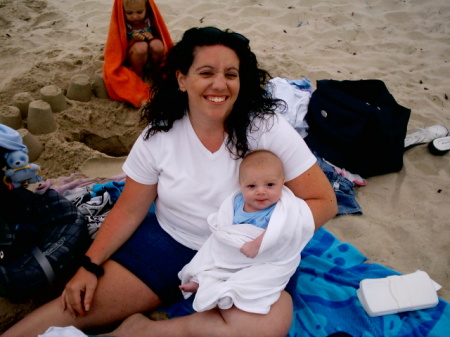 Mommy and Shane at the Beach 2005