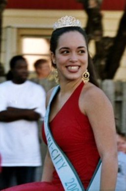 Kayla in North Lauderdale's parade