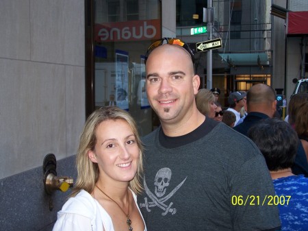 Me and Jen going to the today show in NY