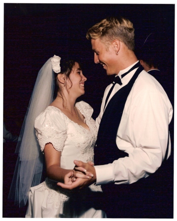 Kathy and Billy at Kathy's wedding