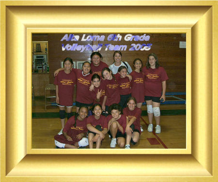 Daughter's first volleyball Team