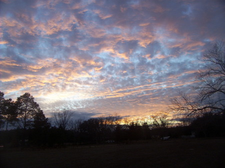 Sunset at our house