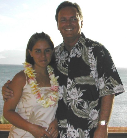 Jessica and Me, Kahana, Maui, 2002