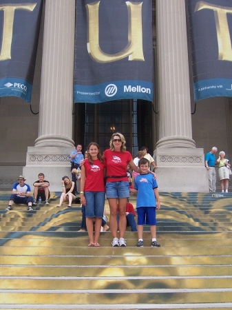 Me and my kids at the King Tut Exhibit