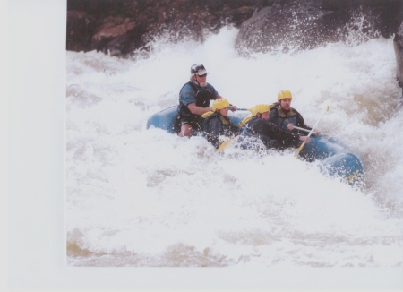 White water rafting with 3rd daughter Judith & her husband to be