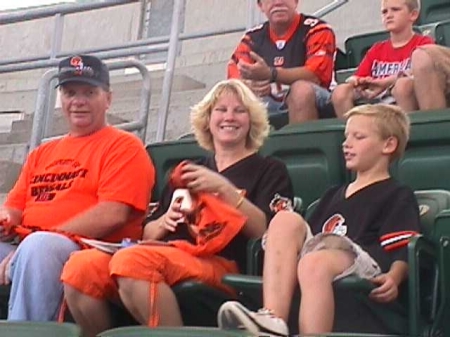 Our family at the Bengals game