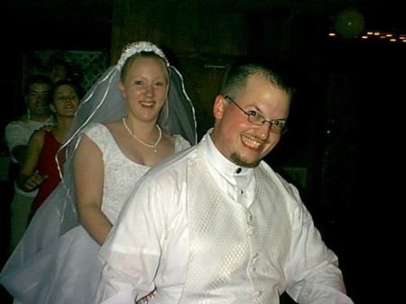 My stepdauther Amanda and Brian on there wedding day