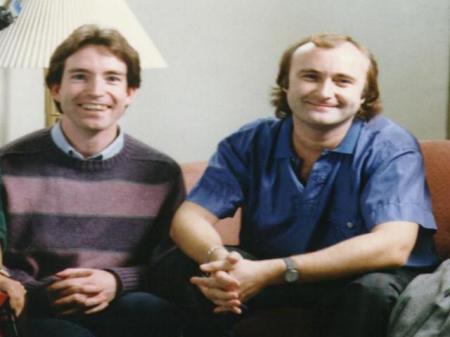 Filming Phil Collins in 1986