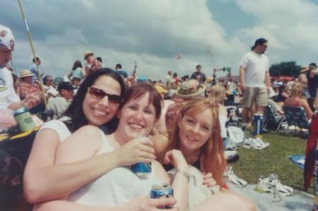 At Jazz Fest with two of my closest friends, Michelle and Jenea