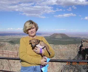 Ginger and Me at the Grand Canyon