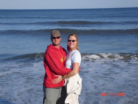 Laurie and I at the beach.