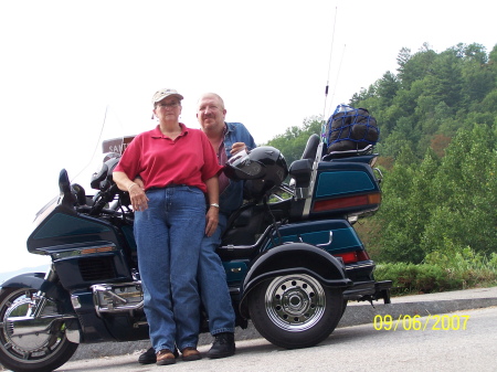 Debbie & me on our Goldwing trike