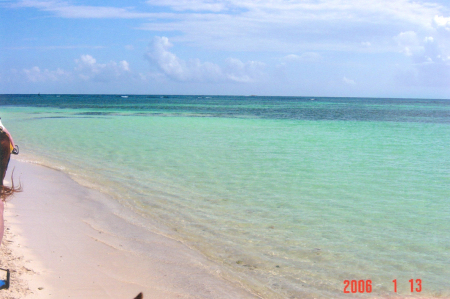 Beach in Mexico; our honeymoon.