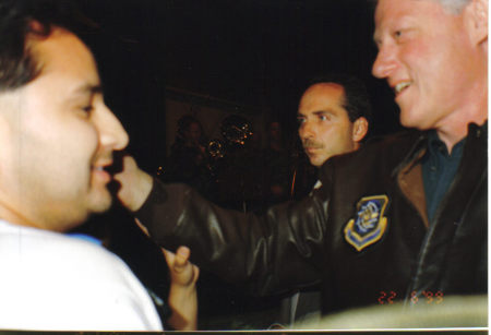 Mario with Pres Clinton 1999