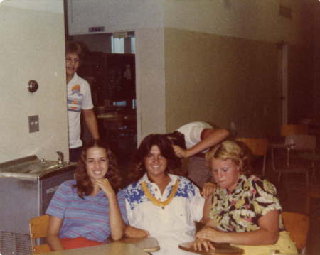 Kim, Carrie and Val in Mr. Church's class