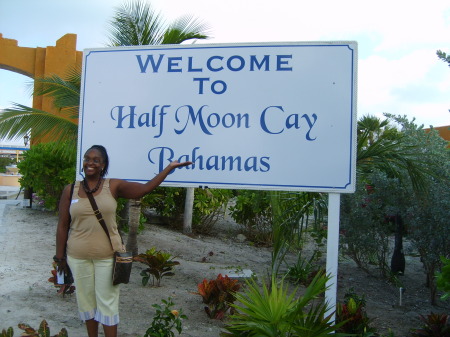On the Island of Half Moon Cay, Bahamas