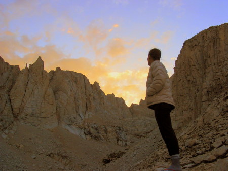 Alpine glow on Mt. Whitney, CA