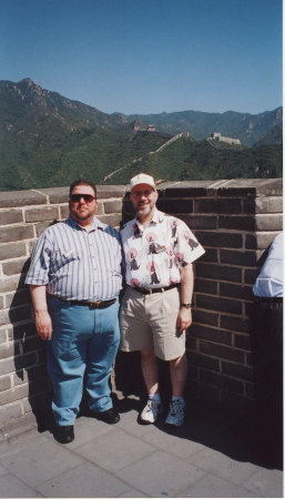 At the Great Wall of China--September 2000