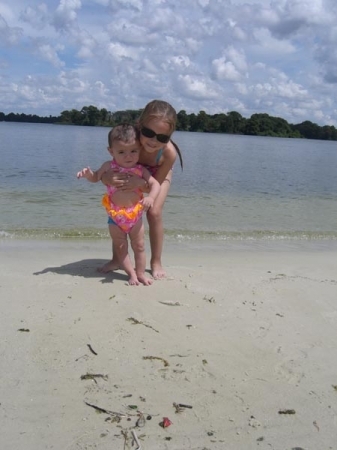 The girls on the Florida beach