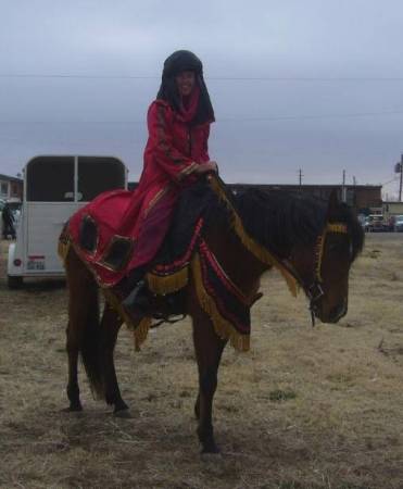 Belinda and Anna in costume