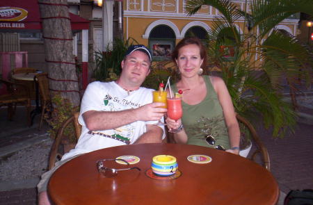 My wife and I on the island of Curacao