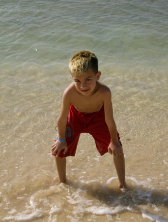 My son Michael in Jamaica March 2008