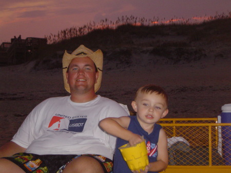 The beach at night