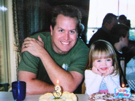 My daughter and I at her third birthday
