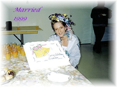 Brenda's wedding shower in 1999