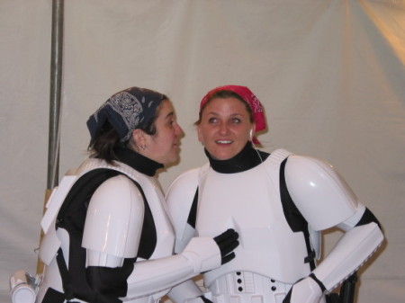 Waiting on the movie set of "FanBoys"  I got to be a Stromtrooper.