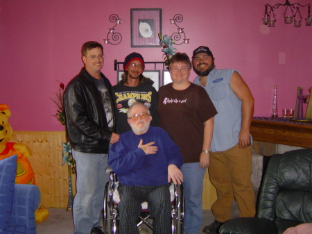 Eric, Chris, me, Dean and Dad