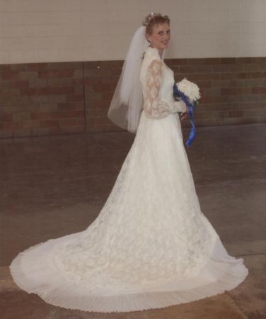 Me in my wedding dress