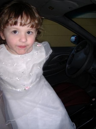 my daughter emily the day of my wedding