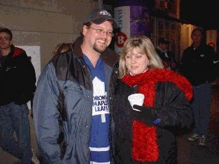 Missy and me at the ACC... Go Leafs Go!!!